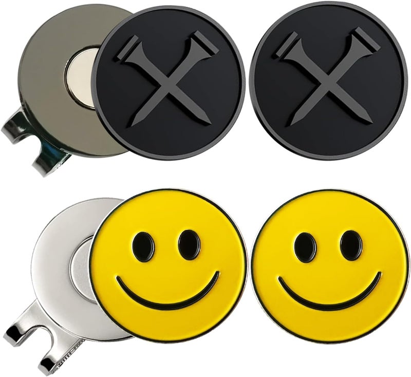 Adhere Golf Ball Markers Personlized Logo Enamel with A Strong Magnetic Hat Clips A Premium Golf Gifts for Golfer - Image 1